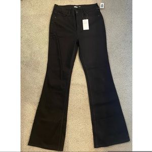 Black High Waisted Flare Jeans
